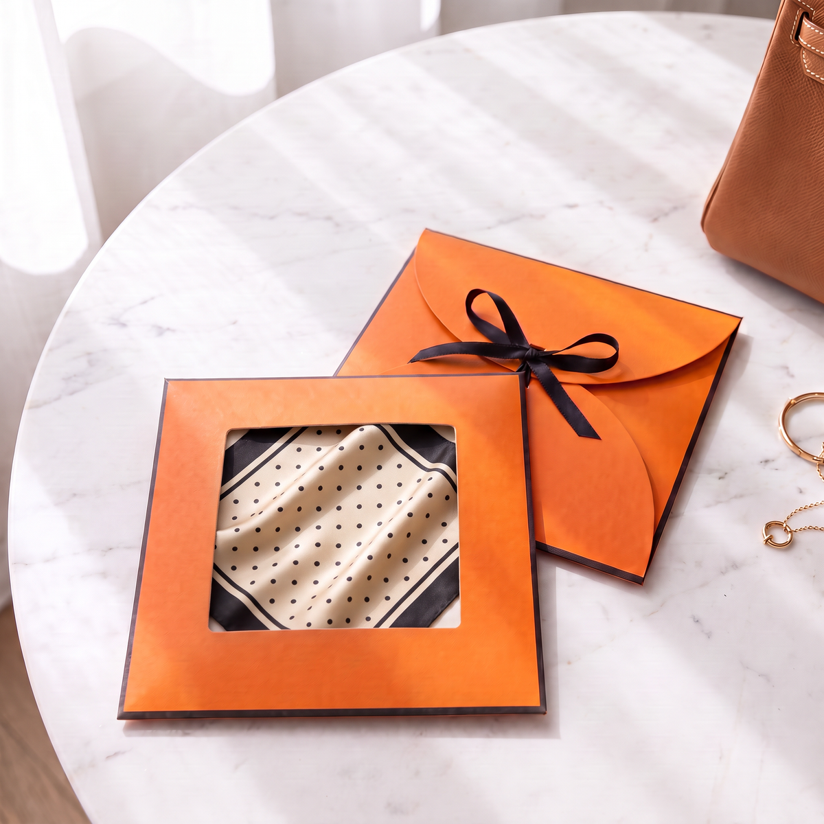 Gift packaging presented in its gift box