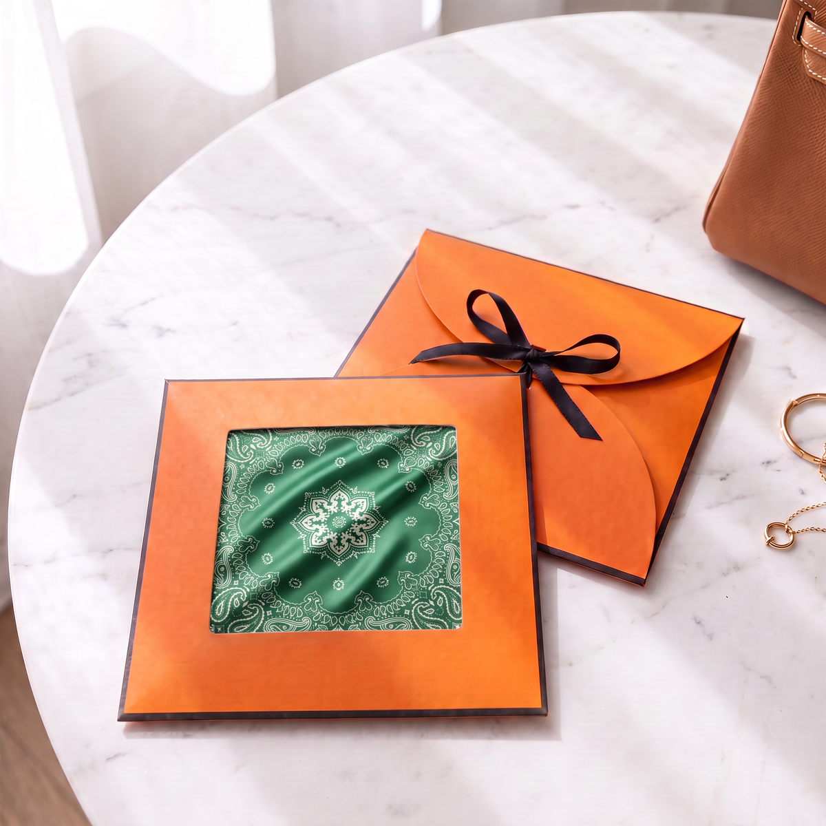 Gift packaging presented in its gift box